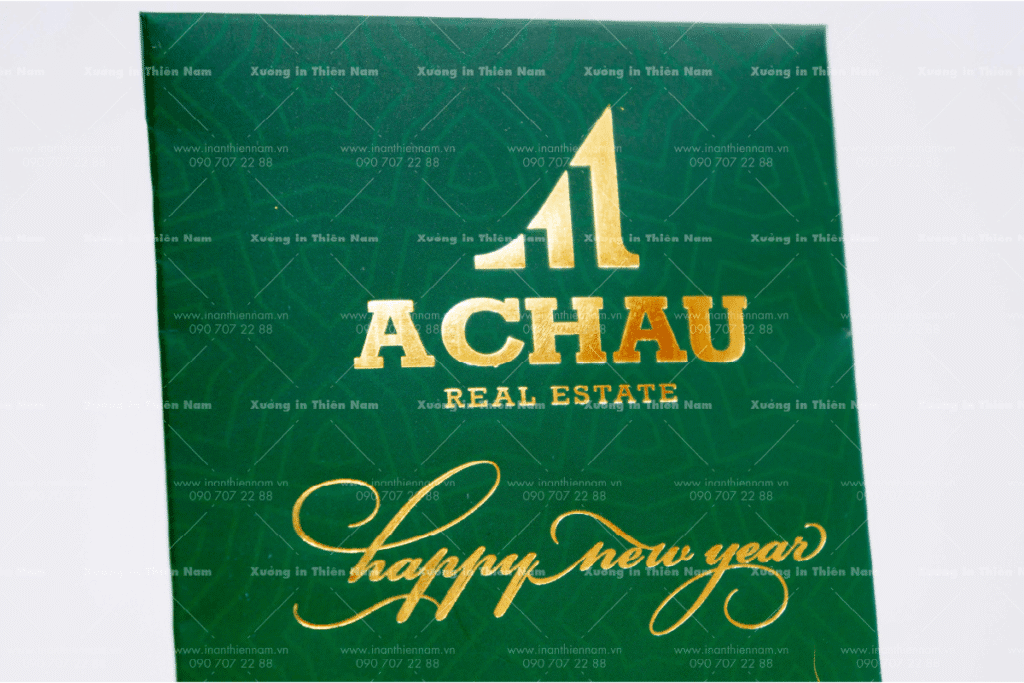 Bao lì xì ép kim vàng