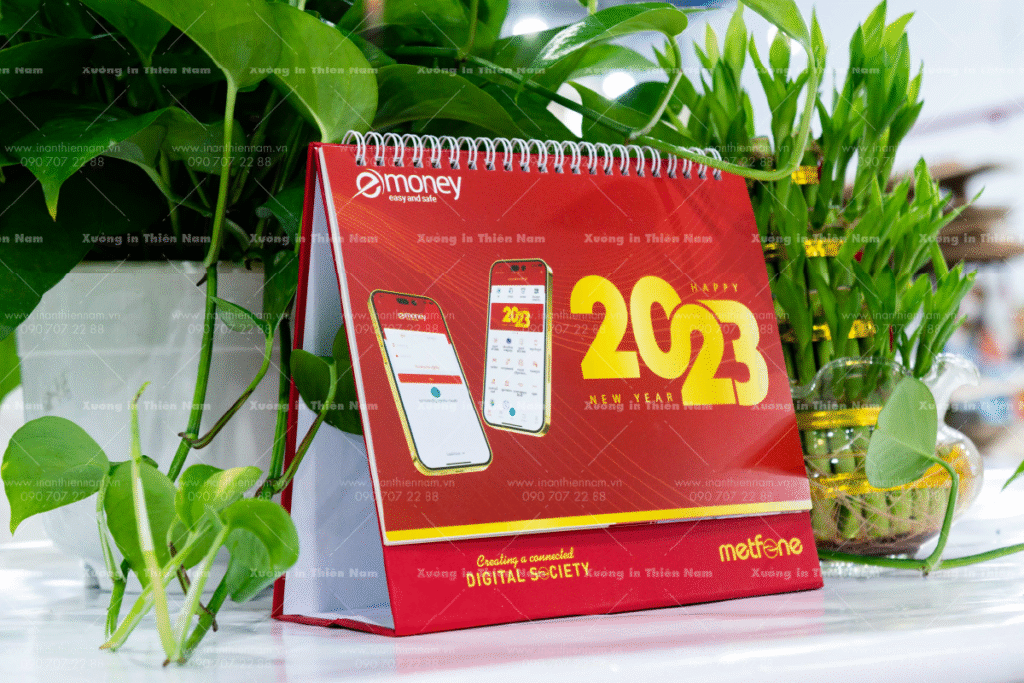 Lịch bàn Metfone xuất khẩu