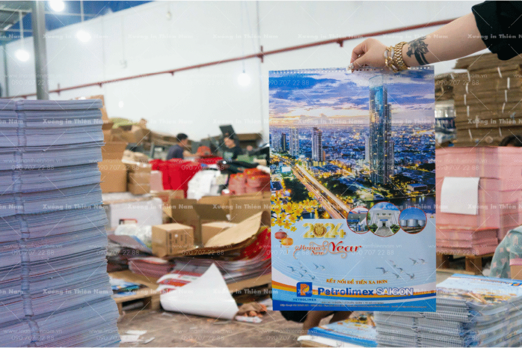 Lịch tết 1 tờ 40x60cm