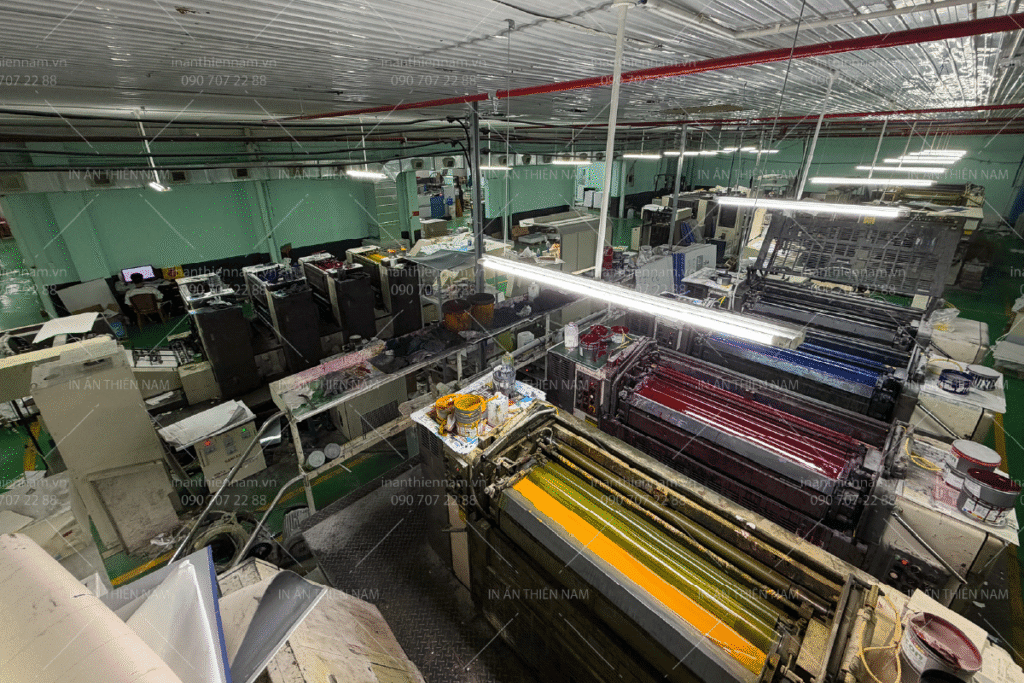 Xưởng in 4 máy in offset