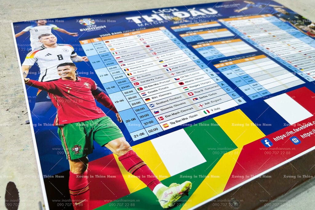 Lịch thi đấu Euro in Thiên Nam