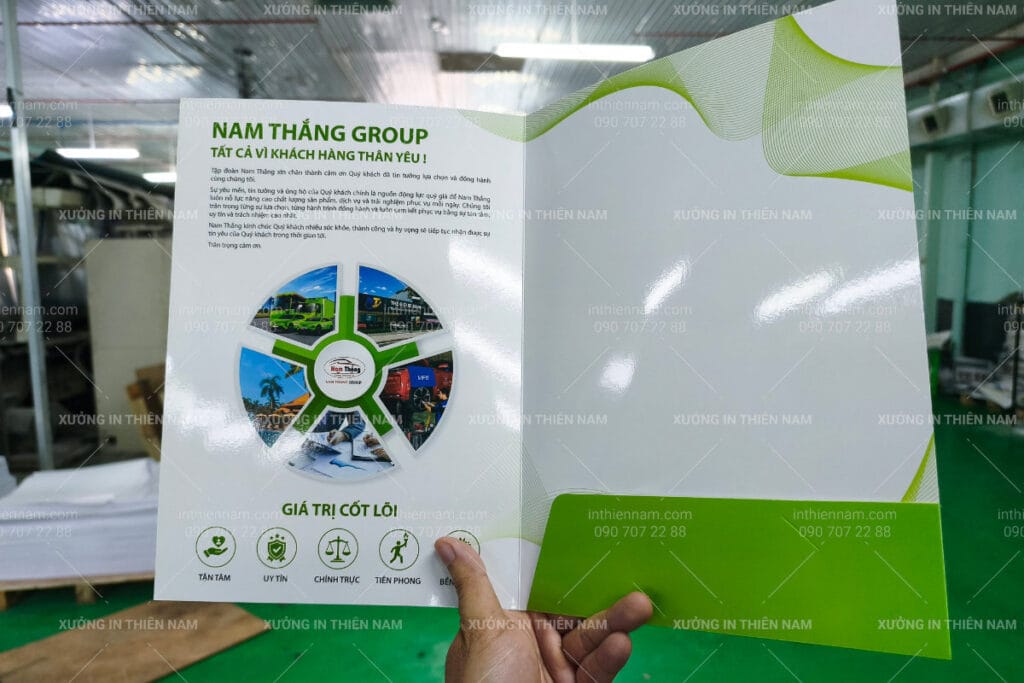 Folder Nam Thắng cán bóng