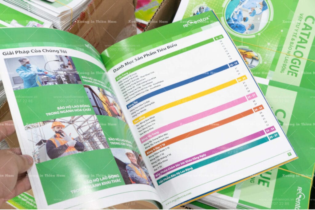 In ấn catalogue Thiên Nam